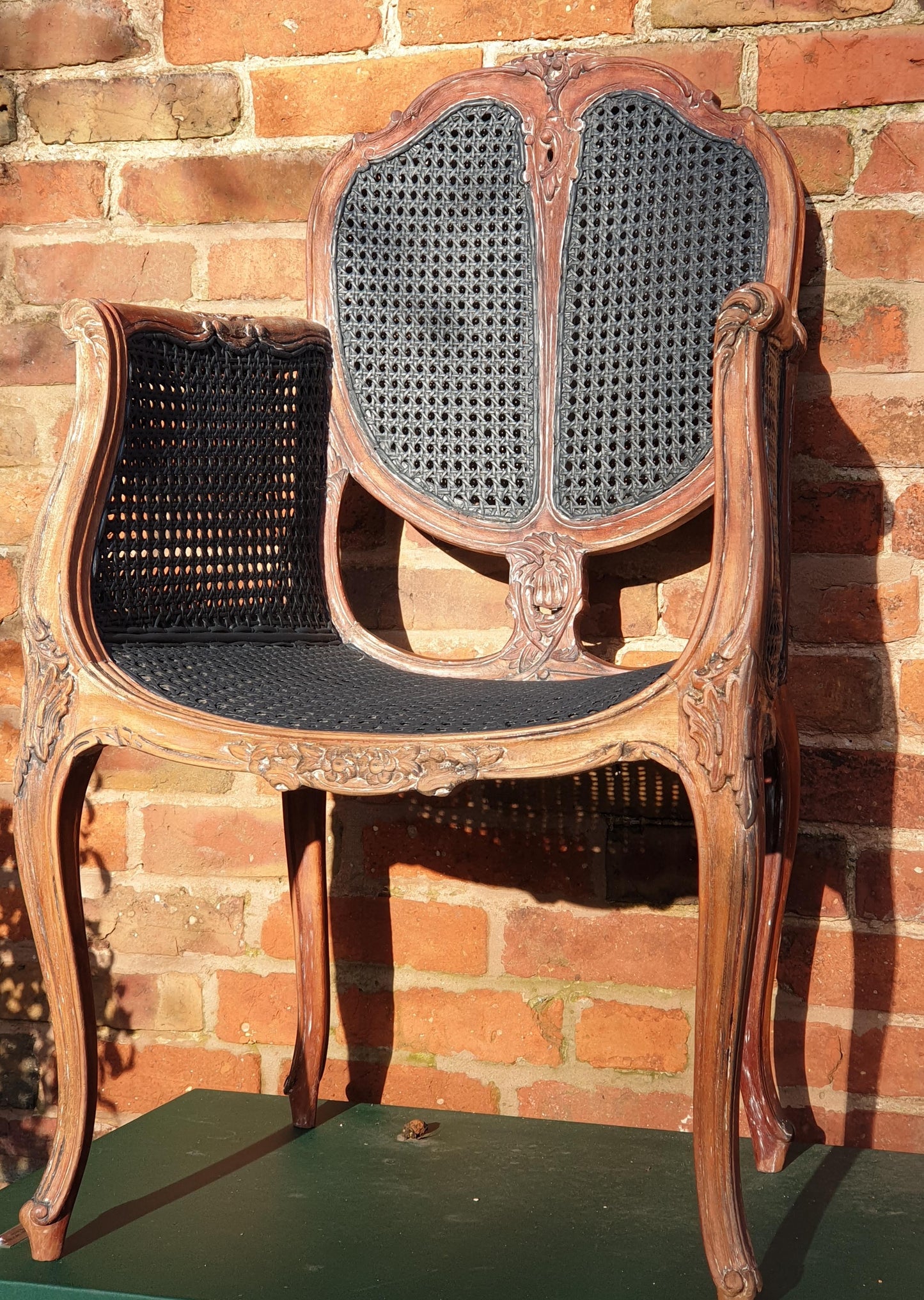 Vintage cane armchair.