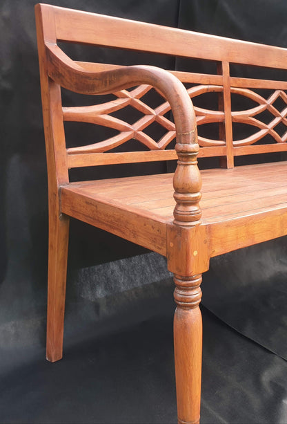 Small teak kitchen or garden bench