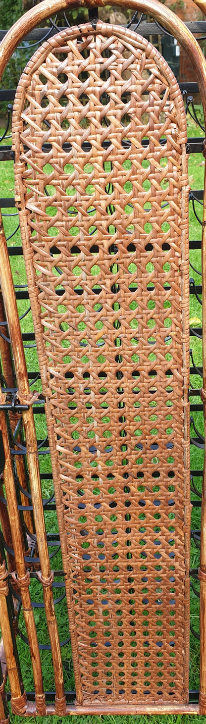 Large bamboo and wicker/rattan wine rack